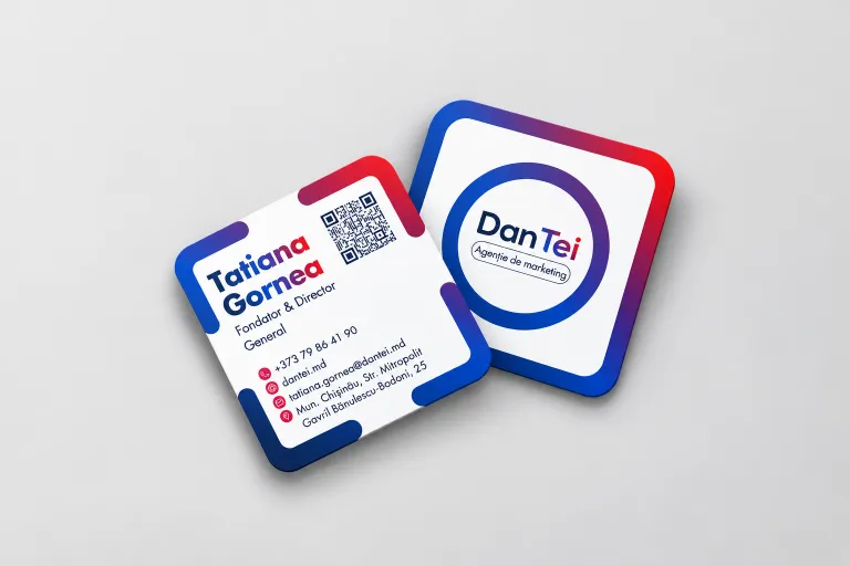 Mockup de cărți de vizită DanTei
